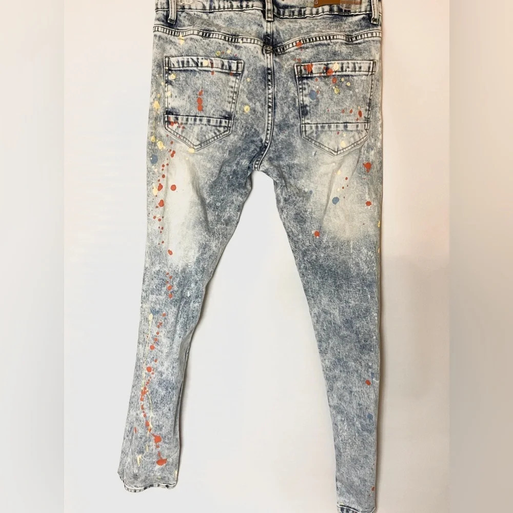 Evolution in Design Paint Splatter Jeans - Picture 5 of 6